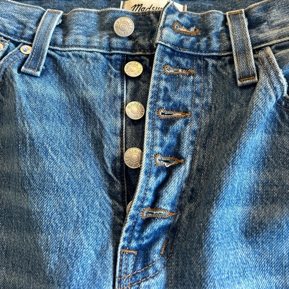 Madewell The Perfect Vintage Straight Jean Becker Wash Button-Front Size 27 NEW - Picture 11 of 16